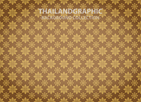 vector thai ethnic decorative elements vector background illustrationのイラスト素材