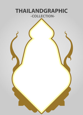 Vector element ethnic decorative ornament ethnic thai illustrationのイラスト素材