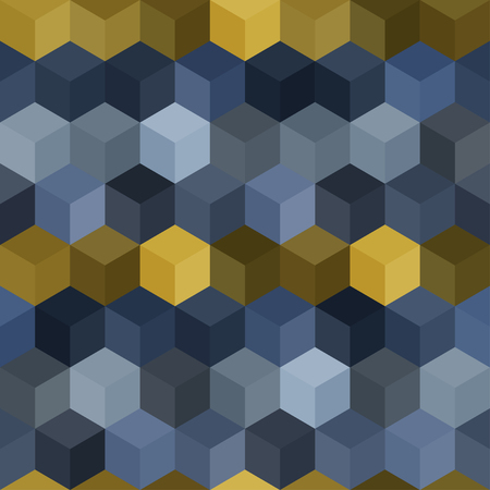Hexagon grid seamless vector background. Beautiful polygons with six corners geometric graphic design.のイラスト素材