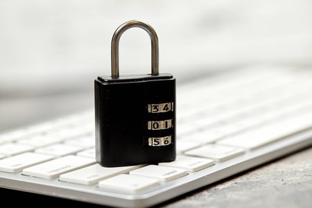 White keyboard.の写真素材