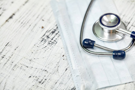 Stethoscope Checking the heart rate. Medical tool. For your design.  Love