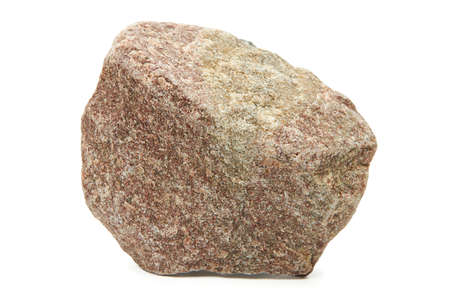 Large rock stone isolated on a white background.の写真素材