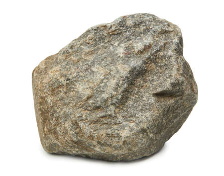 Large rock stone isolated on a white background.の写真素材