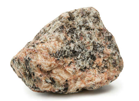 Large rock stone isolated on a white background.の写真素材