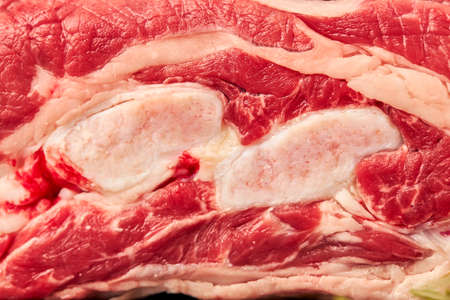 Close up of raw beef steak textureの写真素材