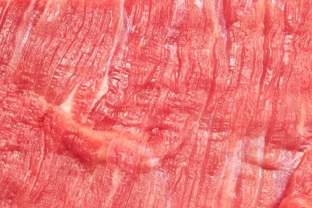 Texture of a red raw meat close upの写真素材