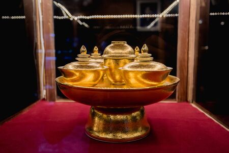 gold ceramic Thailand styleの写真素材