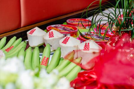 Wedding set up, wedding decoration, ceremony, Thailand weddingの写真素材