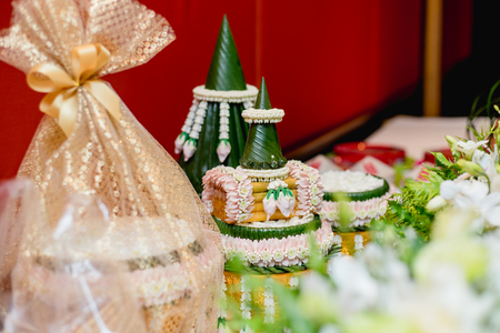 Wedding set up, wedding decoration, ceremony, Thailand weddingの写真素材