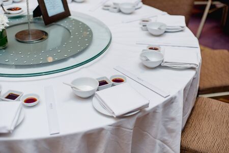 wedding table set up, wedding decoration, ceremonyの写真素材