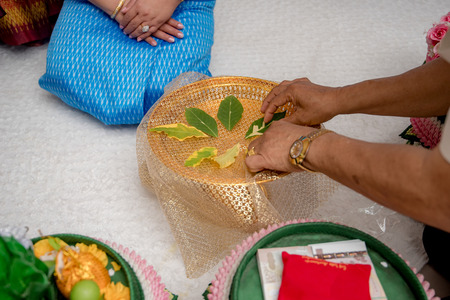 Wedding Dowry, The Dowry Marriage in Thailand, Thailand wedding, ceremonyの写真素材