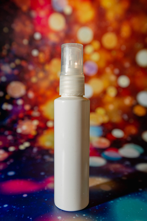 cosmetic product colorful background