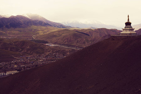 Landscape view of a desertの写真素材