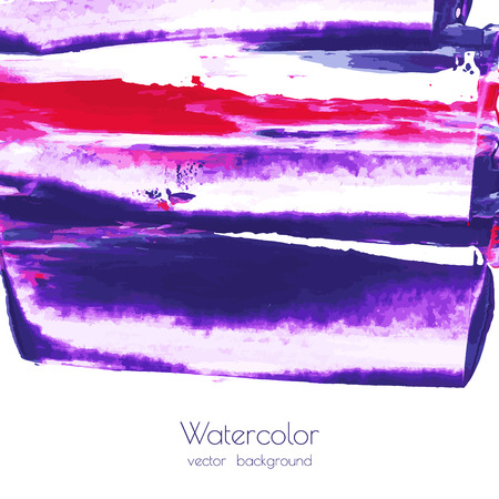Violet, purple, lilac, pink marble vector watercolor dry brush strokes texture hand paint on white background. Abstract acrylic backdrop with stains, splashes. Oil frame with place for text or logo.のイラスト素材