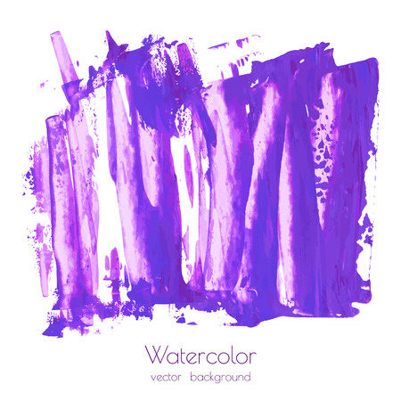 Ultra violet, purple, lilac grunge marble watercolor dry brush strokes texture hand paint on white background. Abstract acrylic pours, fluid art with stains, splashes. Oil frame, place for text, logo.のイラスト素材