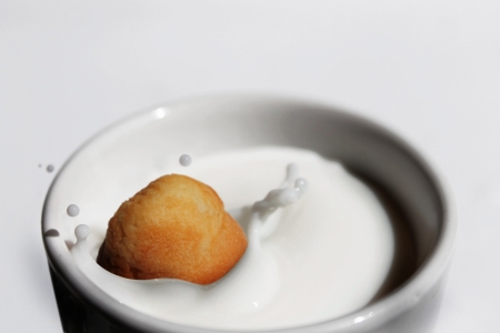 milk splashの写真素材