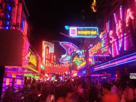 Soi cowboy in Bangkok Thailand の素材