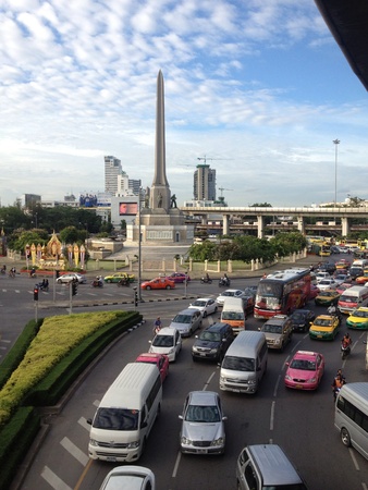 Victory monument Bangkok Thailand の素材