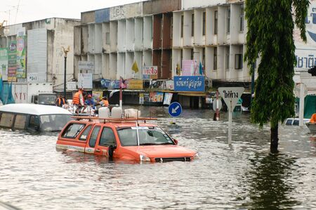 Ayuttaya, Thailand on October 21, 2011.のeditorial素材