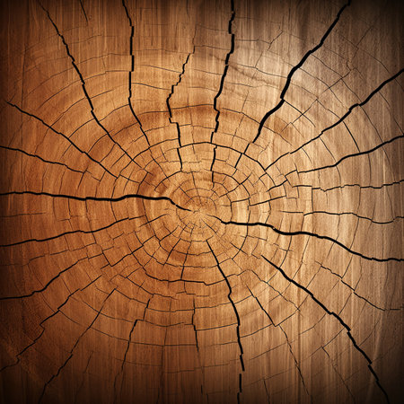 Old, weathered, cracked, varnished wooden wall. Abstract background.の素材