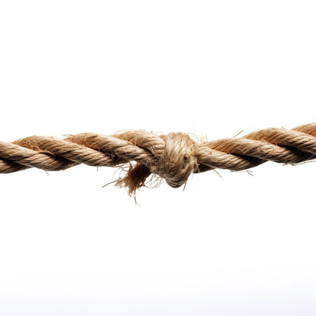 rope isolated on white background. rope on a white background.の素材