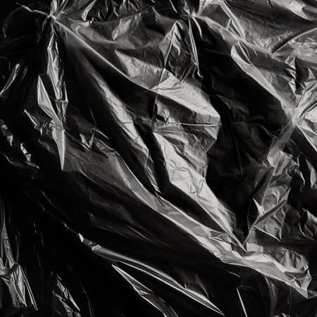 Black plastic bag texture background. Abstract background and texture for design.の素材