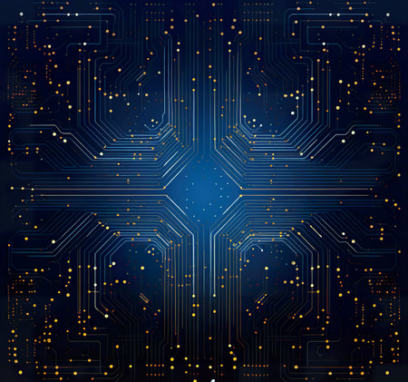 Circuit board, technology background, vector illustration eps 10.の素材