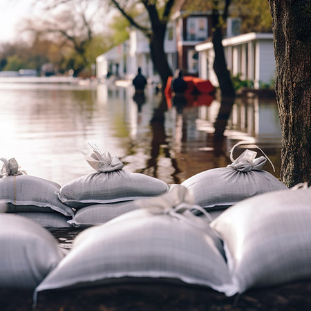 Pile of pillows on a bank of a canal in Hollandの素材