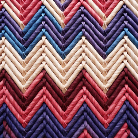 Multicolored threads as a background. Close-up image.の素材