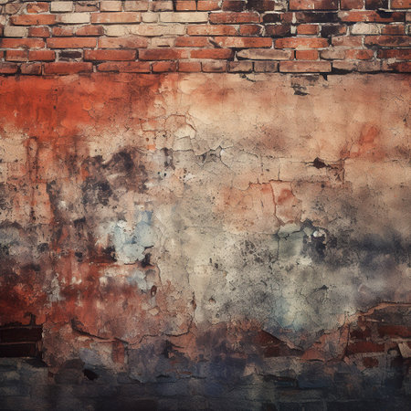 grunge wall, highly detailed textured background with space for your projectsの素材