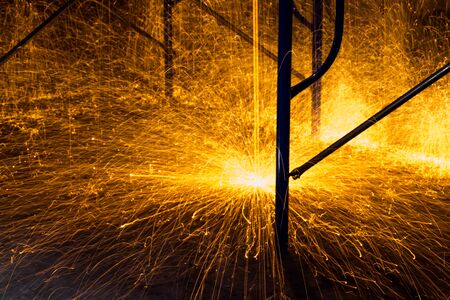Welding fireの写真素材