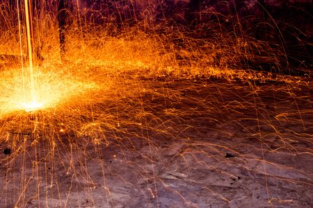 Welding fireの写真素材