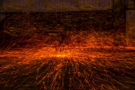 welding fireの写真素材