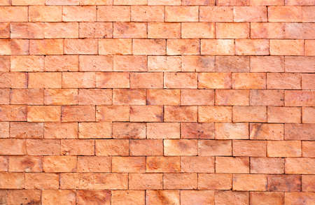 Background texture of the new red brick wall.