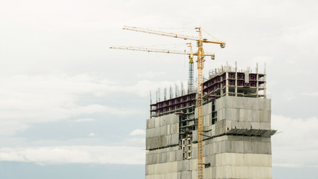 building construction on a sky background.