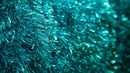 Blue Christmas ornaments for an abstract background.の写真素材