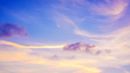 Colorful sunset skyの写真素材