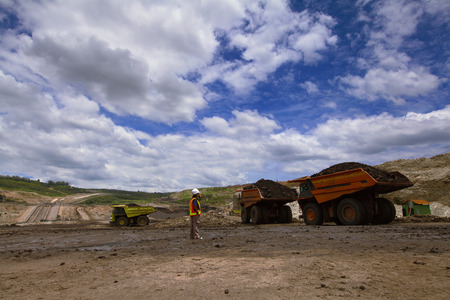 A female South Thailand  mine production manager overseas workのeditorial素材