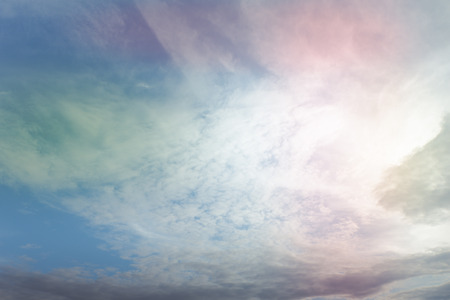 Clouds with a pastel colored.の写真素材