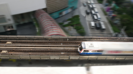 Moving Electric Train
