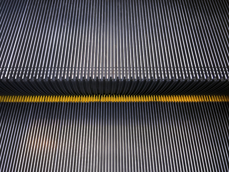 Metallic Escalator Stair Steps
