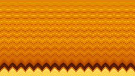 Illustration of Orange and Yellow Zigzag Pattern Abstract Background