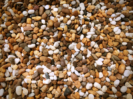 Brown, Black and White Small Gravel Stones Background