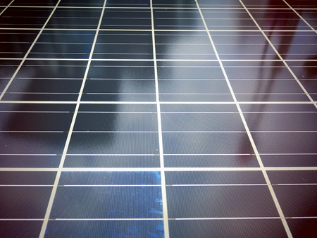 Full Frame Background of Solar Cell Panels