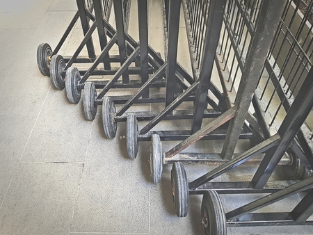 Black Portable Fences with Wheels