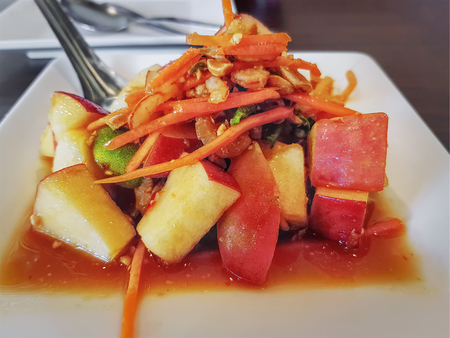 Sweet and Sour Thai Spicy Fruits Saladの写真素材