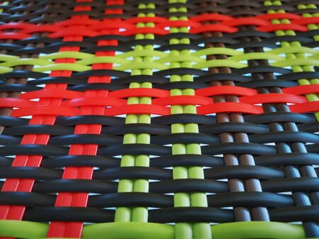 Full Frame Background of Colorful Plastic Strips Pattern