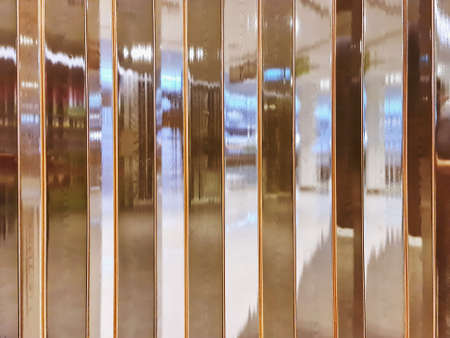 Full Frame Background of Foldable Yellow Shutter Door