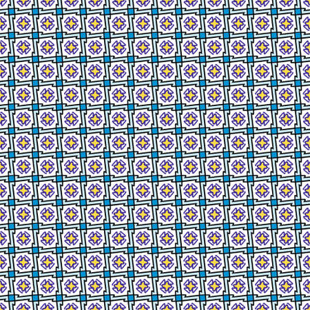 Full Frame Illustrated Background of Yellow Stars Pattern on Whiteの写真素材