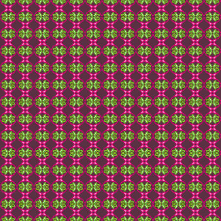 Full Frame Illustrated Seamless Pattern of Small Plants